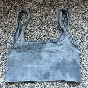 Anthropologie Heather Gray Knit Top/ Lounge Bra. Size XS/S